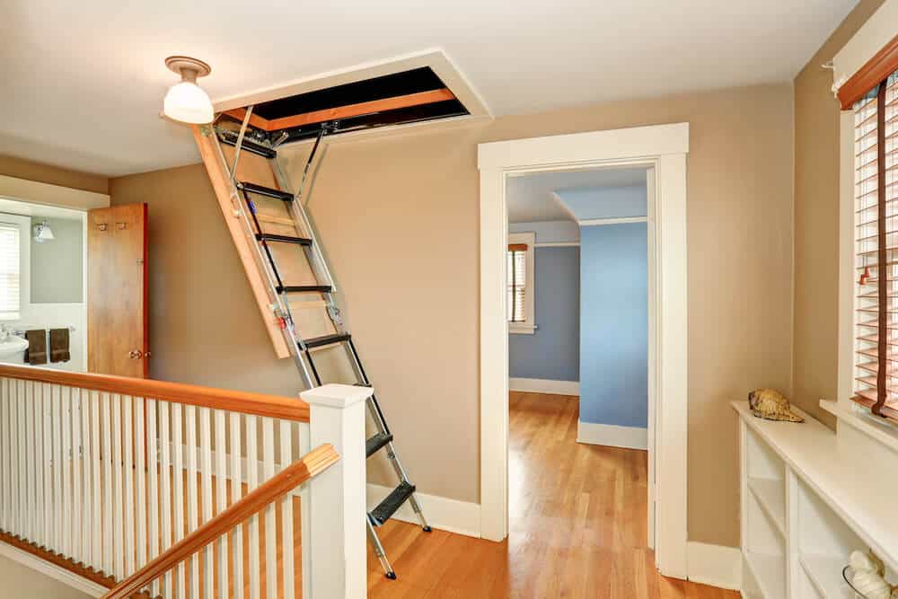 new attic stairs in the home