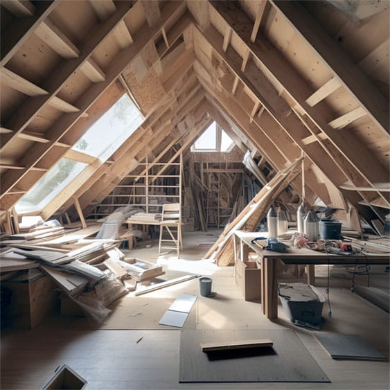 Unfinished Attic in Seattle